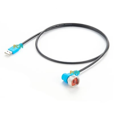 USB 2. 0 Micro-B vīriešu kabeļa ūdensnecaur